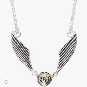 Harry Potter Silver Plated Quidditch Golden Snitch Necklace